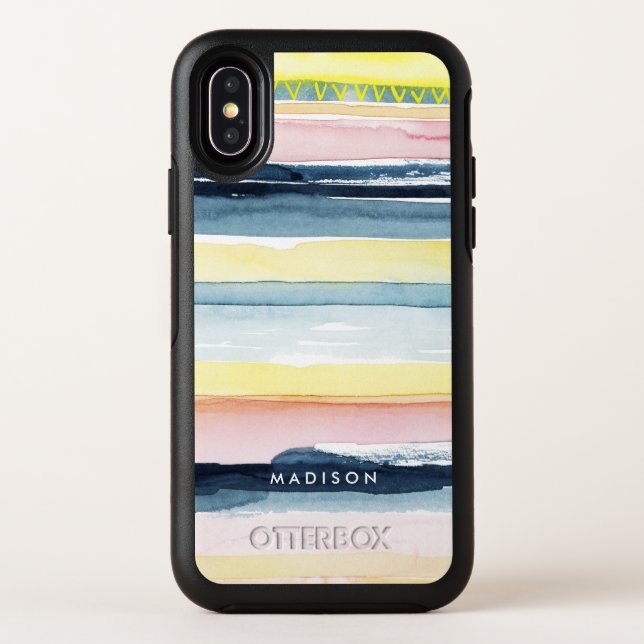 Add Your Name | Sunset Stream I Otterbox iPhone Case (Back)