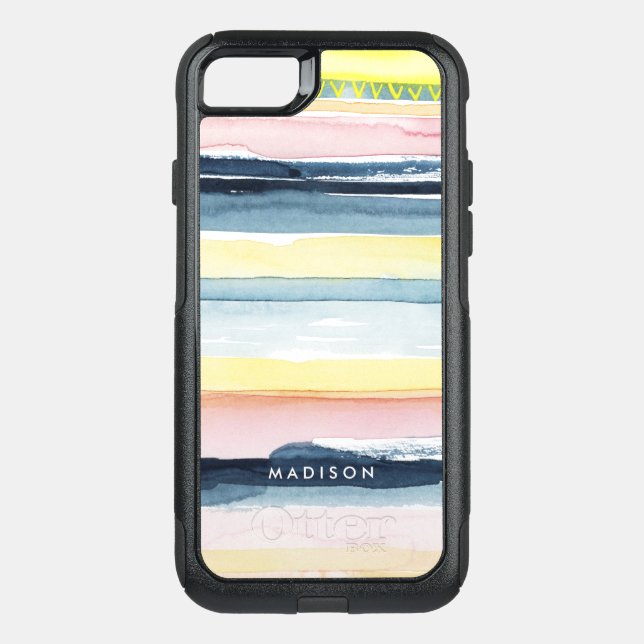 Add Your Name | Sunset Stream I Otterbox iPhone Case (Back)