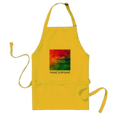 Add Your Name Surname Company Logo Template Adult Apron