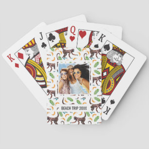 Add Your Name Sweet Monkeys Juggling Bananas Poker Cards