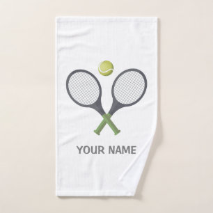 Add Your Name Tennis Personalized Hand Towel
