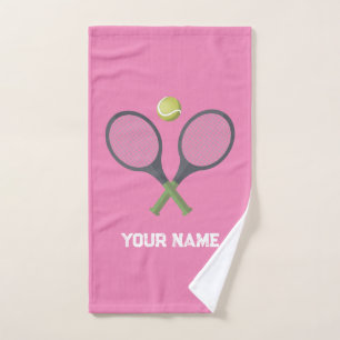 Add Your Name Tennis  Personalized  Hand Towel