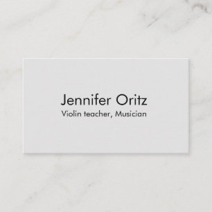 Add your name text violin music teacher musician l business card