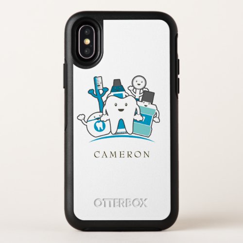 Add Your Name  The Clean Teeth Gang OtterBox Symmetry iPhone X Case