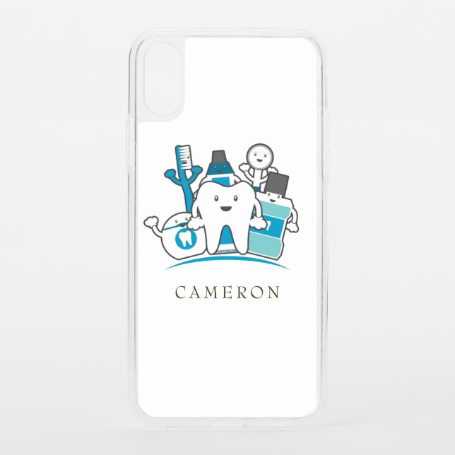Add Your Name | The Clean Teeth Gang Uncommon iPhone Case (Back)