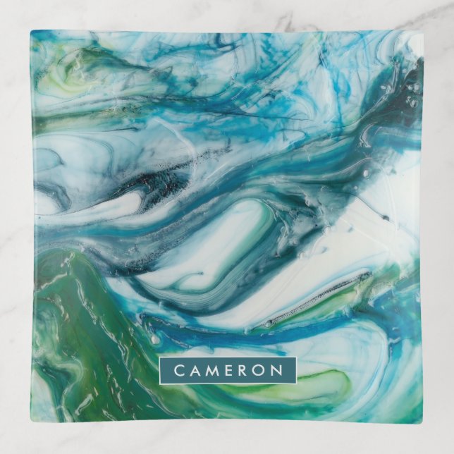 Add Your Name | Tidal Sweep II Trinket Tray (Front)