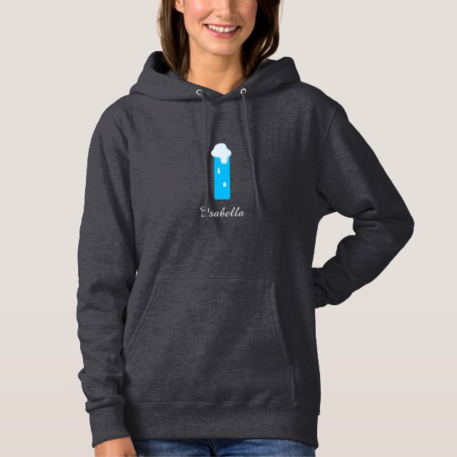 Add your name to the winter's design letter I Hoodie (Front)