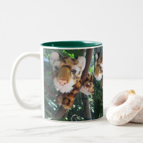 ADD YOUR NAME to this CUTE TOY LEOPARD Rescue Crew Two_Tone Coffee Mug