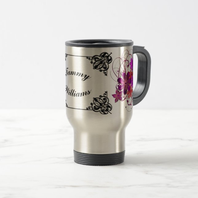 ADD YOUR NAME TRAVEL MUG (Front Right)
