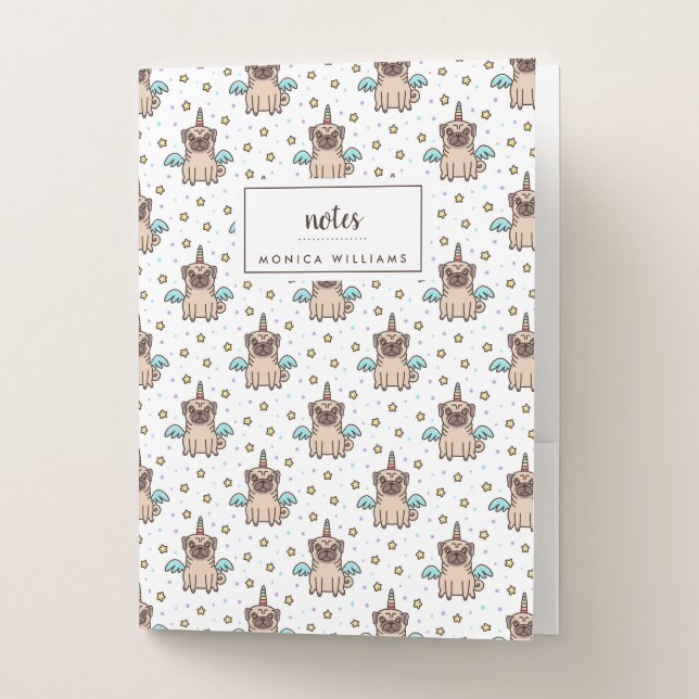 Add Your Name | Unipug Pattern Pocket Folder (Front)