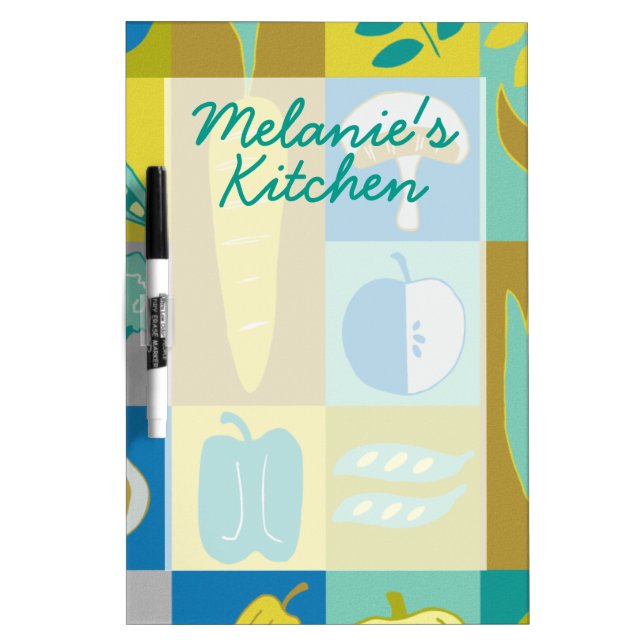 Add Your Name | Veggie Blocks II Dry-Erase Board (Front)