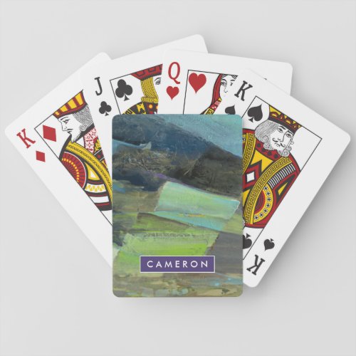 Add Your Name  View of the Coast II Poker Cards
