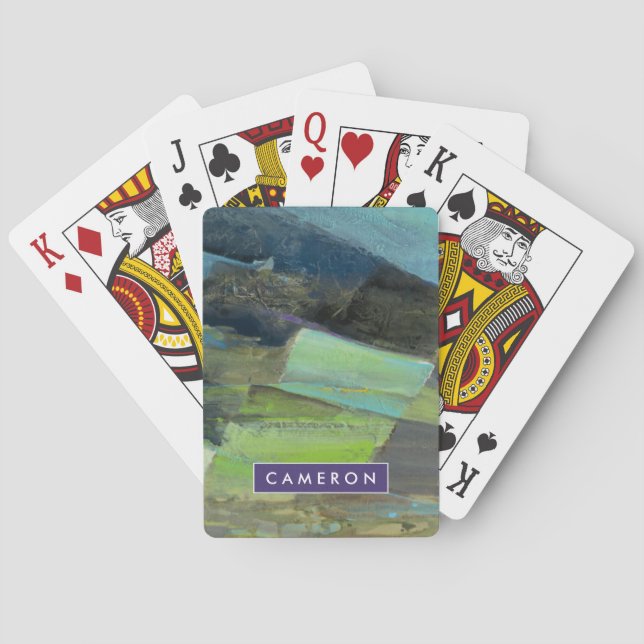 Add Your Name | View of the Coast II Poker Cards (Back)