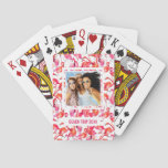 Add Your Name | Watercolor Flamingo In Watercolors Poker Cards