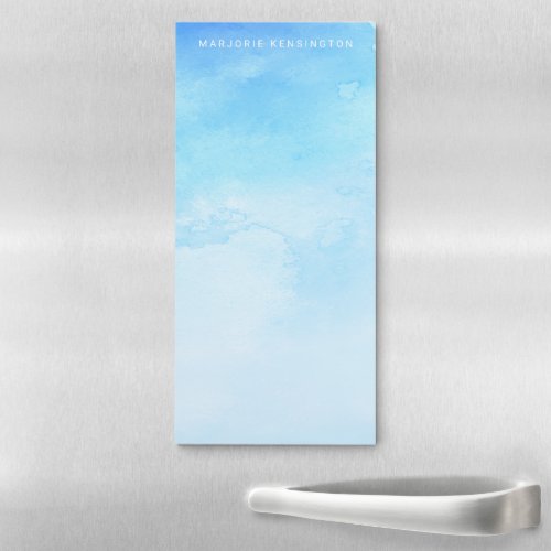 ADD YOUR NAME  Watercolor Magnetic Notepad