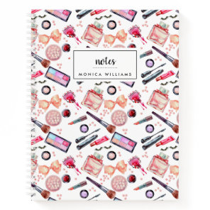 Add Your Name | Watercolor Makeup Pattern Notebook