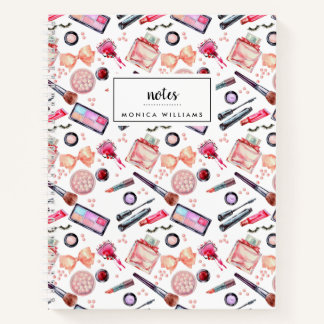 Add Your Name | Watercolor Makeup Pattern Notebook