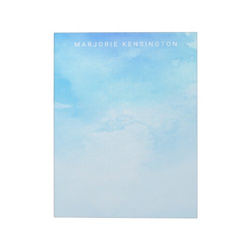 ADD YOUR NAME  Watercolor Notepad