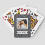 Add Your Name | Wind Rose Compass Pattern Poker Cards