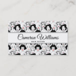 Add Your Name | Women With Lipstick Pattern Business Card