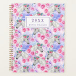 Add Your Name/Year | Unicorns &amp; Roses Pattern Planner