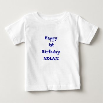 Add Your Namepersonalized Happy Birthday Shirt by Gigglesandgrins at Zazzle