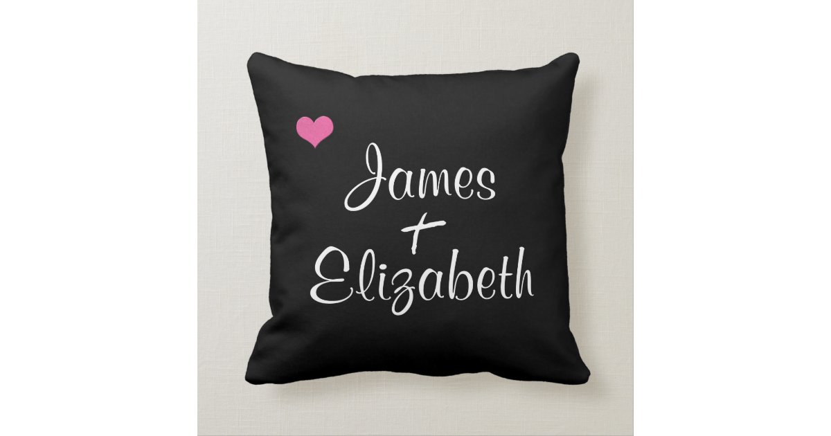 Add Your Names True Love Couple Decorative Pillow Zazzle Com