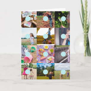 Add your own 12 Photos Customizable Card