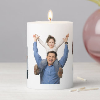 Add Your Own | 3 Photo Gallery  Pillar Candle