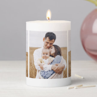 Add Your Own | 3 Photo Gallery Pillar Candle