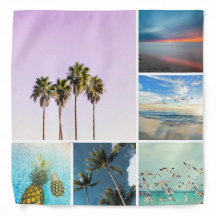 Add Your Own 6 Photo Collage Bandana