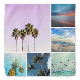 Add Your Own 6 Photo Collage Bandana