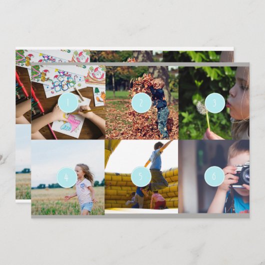 Add your own 6 Photo Customizable PostCard (Front/Back)