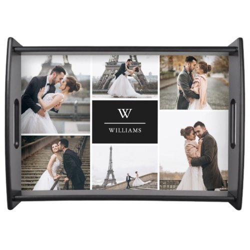 Add Your Own  6 Photo Gallery Personalized Serving Tray