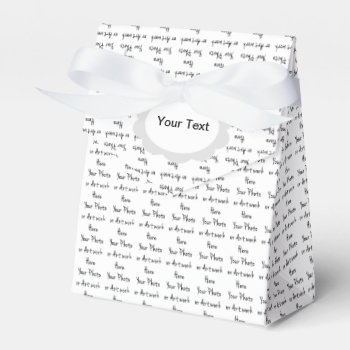 Add Your Own Art  Photo  Text (tiled) All Over Favor Boxes by atlanticdreams at Zazzle