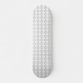 Add Your Own Art  Photo  Text (tiled) Skateboard Deck by atlanticdreams at Zazzle
