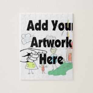 Add your own Artwork or Kid's Artwork for gifts Jigsaw Puzzle