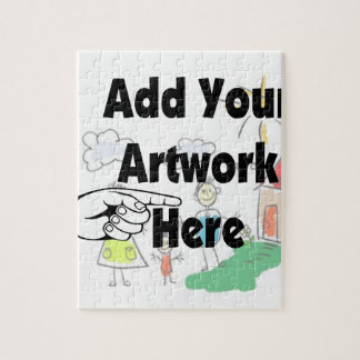 Add your own Artwork or Kid's Artwork for gifts Jigsaw Puzzle