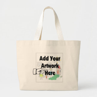 Add your own Artwork or Kid's Artwork for gifts Large Tote Bag