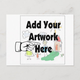 Add your own Artwork or Kid's Artwork for gifts Postcard