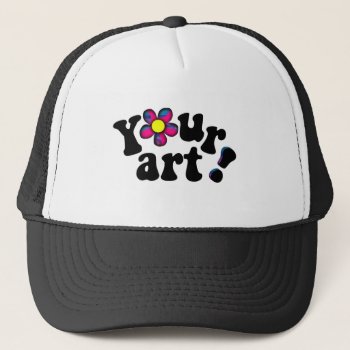 Add Your Own Artwork  Photo Or Funny Saying! Trucker Hat by RetroZone at Zazzle