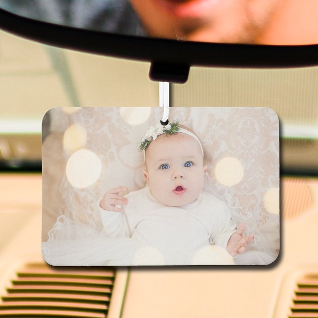 Add Your Own Baby Photo Auto Air Freshener (Add your own photo to create a fun auto air freshener and choose your scent, too.)