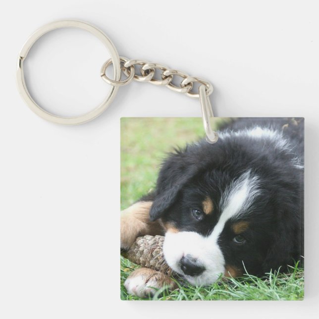 Add your own beautiful full photo keepsake keychain (Front)