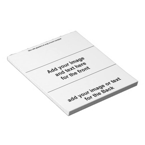 Add your own _ Blank Candy Bar Wrapper Party Favor Notepad