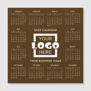 Add Your Own Business Logo 2025 Calendar Magnet