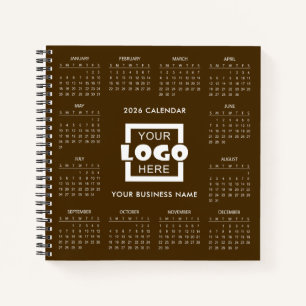 Add Your Own Business Logo 2026 Calendar Notebook