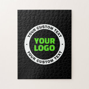Add Your Own Business Logo or Uploaded Design Jigsaw Puzzle