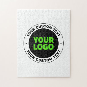 Add Your Own Business Logo or Uploaded Design Jigsaw Puzzle
