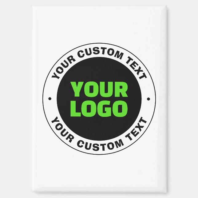 Add Your Own Business Logo or Uploaded Design Magnet (Front)