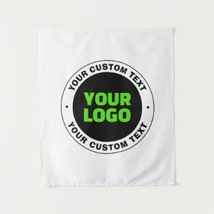 Add Your Own Business Logo or Uploaded Design Tapestry